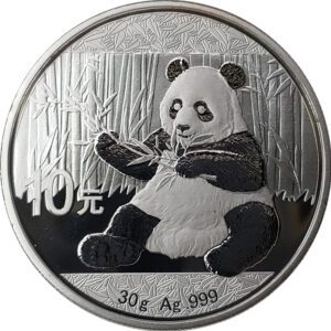 2017 30 gram CHINESE SILVER PANDA - 10 YUAN - UNCIRCULATED