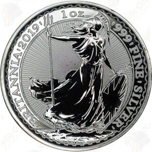 2019 Great Britain 1 oz .999 fine silver Britannia