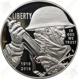 2018 World War I Centennial Commemorative Silver Dollar