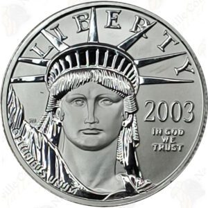 1/2 oz American Platinum Eagle, BU Random Date