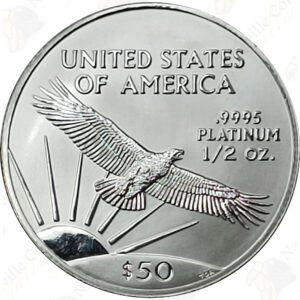 1/2 oz American Platinum Eagle, BU Random Date
