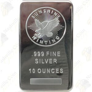 Sunshine Mint 10 oz .999 fine silver bar
