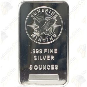 Sunshine Mint 5 oz .999 fine silver bar