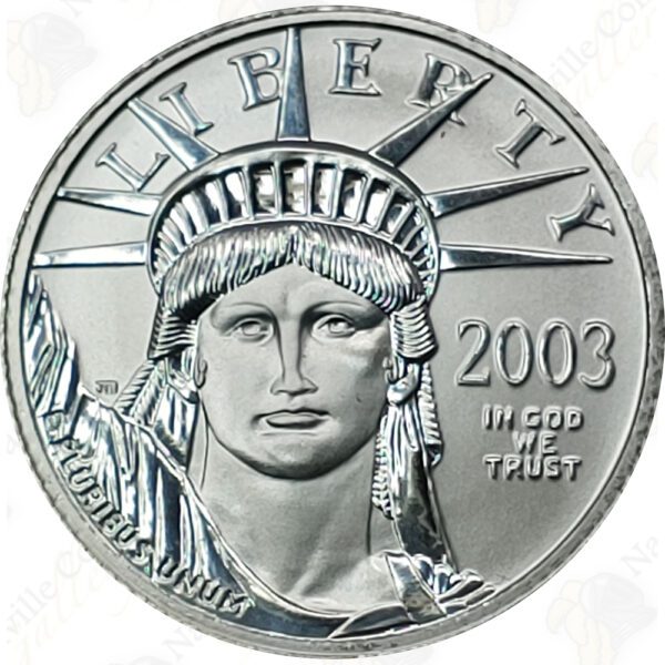 1/10 oz American Platinum Eagle, BU Random Date