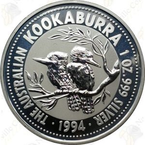 1994 Australia 1 oz .999 fine silver Kookaburra