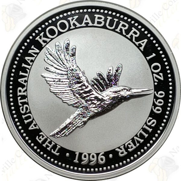 1996 Australia 1 oz .999 fine silver Kookaburra