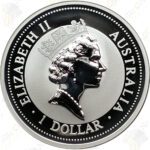 1996 Australia 1 oz .999 fine silver Kookaburra