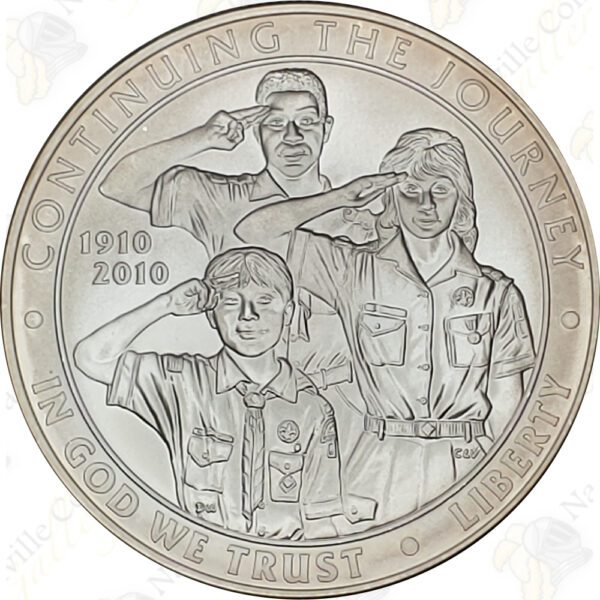 2010 Boy Scouts of America Uncirculated Silver Dollar