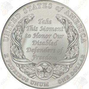 2010 Disabled American Veterans Uncirculated Silver Dollar