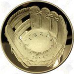 2014 Baseball Hall Of Fame $5 Gold Proof