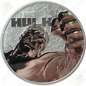 2019 Tuvalu 1 oz .9999 fine silver Marvel Hulk