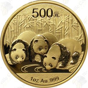 China 1 oz .999 fine gold Panda