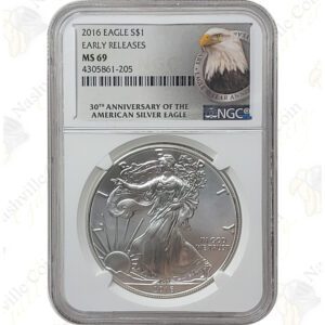 2016 American Silver Eagle - NGC MS69 Early / First Releases