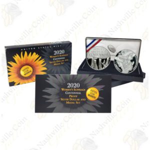 2020 2-pc Women's Suffrage Commemorative Proof Set