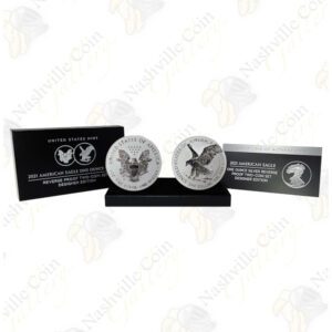 2021 Reverse Proof 2-coin American Silver Eagle Set