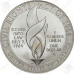 2014 Civil Rights Act Commemorative Uncirculated Silver Dollar