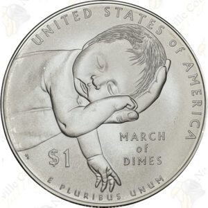 2015 March of Dimes Commemorative Uncirculated Silver Dollar