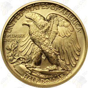 2016 1/2 oz gold Walking Liberty Half Dollar reissue