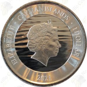 2021 Cayman Islands (Scottsdale Mint) 1 oz .999 fine silver Marlin