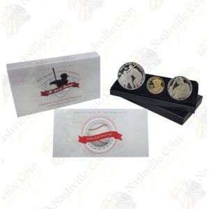 2022 Negro Leagues 3-coin Proof Gold and Silver Set