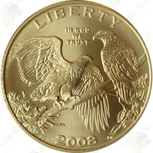 2008 Bald Eagle Commemorative BU Gold $5