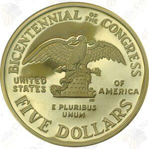 1989 Congressional $5 gold commemorative coin