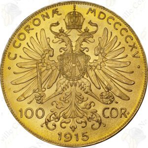 Austria / Hungary 100 Corona -- .9802 oz pure gold