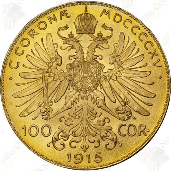 Austria / Hungary 100 Corona -- .9802 oz pure gold