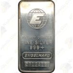 Engelhard 10 oz .999+ fine silver bar (design may vary)