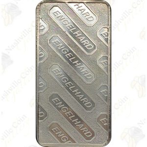 Engelhard 10 oz .999+ fine silver bar (design may vary)