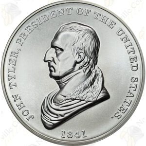 John Tyler 1 oz Silver Presidential Medal