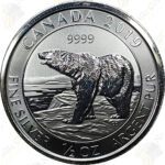 2019 Canada 1/2 oz .9999 fine silver Polar Bear