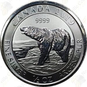 Canadian 1/2 oz "Polar Bear" Series Coins