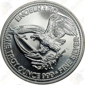 1986 Engelhard 1 oz .999 fine silver Prospector
