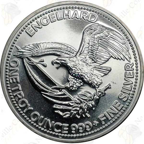 1986 Engelhard 1 oz .999 fine silver Prospector