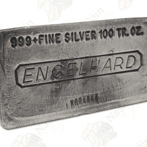 Engelhard 100 oz .999+ fine silver bar