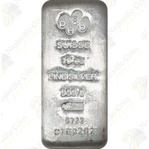 PAMP Suisse 10 oz .999 fine silver bar