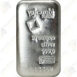 Valcambi 10 oz .999 fine silver bar