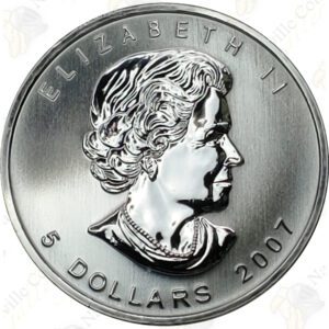 2007 Canada 1 oz .9999 fine silver Maple Leaf