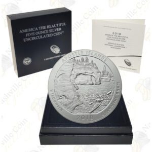 2018-P APOSTLE ISLANDS 5 OZ ATB SILVER COIN - SPECIMEN