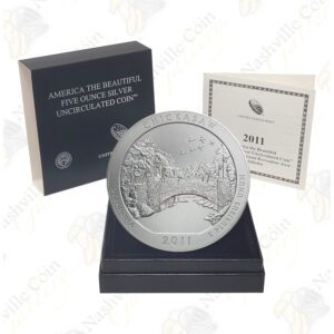 2011-P CHICKASAW 5 OZ ATB SILVER COIN - SPECIMEN