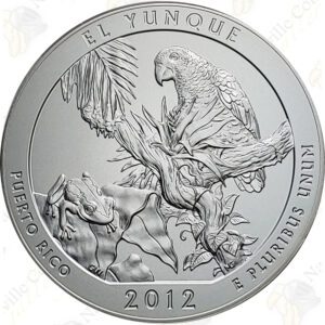 2012-P EL YUNQUE 5 OZ ATB SILVER COIN - SPECIMEN