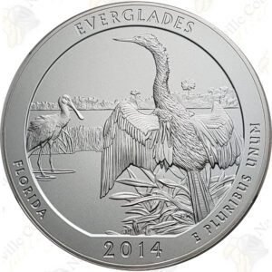 2014-P EVERGLADES 5 OZ ATB SILVER COIN - SPECIMEN