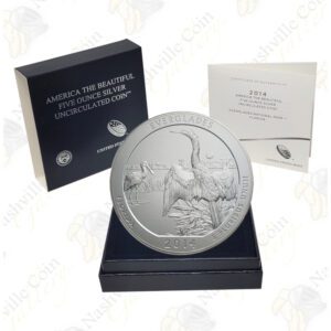 2014-P EVERGLADES 5 OZ ATB SILVER COIN - SPECIMEN