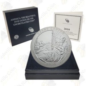 2010-P GRAND CANYON 5 OZ ATB SILVER COIN - SPECIMEN