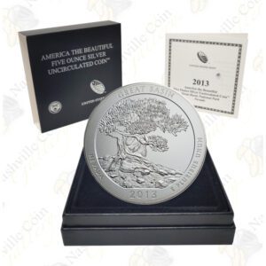 2013-P GREAT BASIN 5 OZ ATB SILVER COIN - SPECIMEN