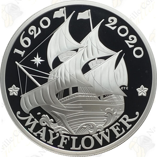 2020 US Mint / British Royal Mint Mayflower 400th Anniversary Silver Coin and Medal Set