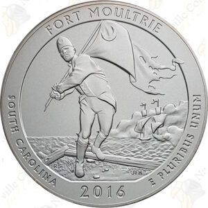 2016-P FORT MOULTRIE 5 OZ ATB SILVER COIN - SPECIMEN