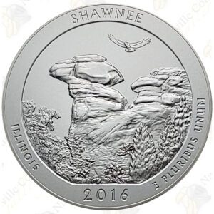 2016-P SHAWNEE 5 OZ ATB SILVER COIN - SPECIMEN