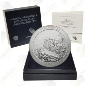 2014-P SHENANDOAH 5 OZ ATB SILVER COIN - SPECIMEN